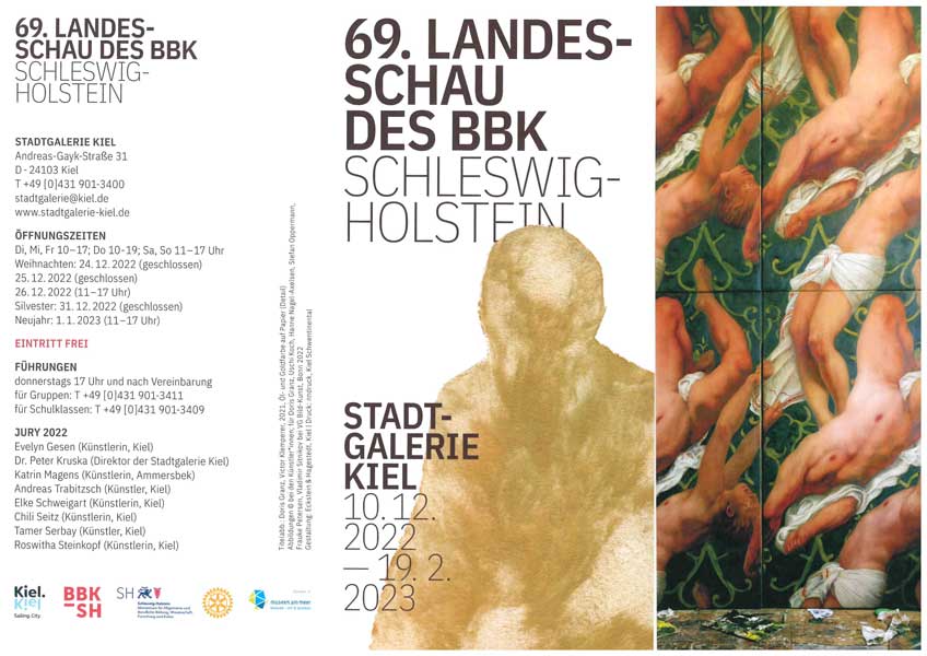 Ausstellung von Werken von Barbara Kirsch in der Landesschau des BBK in Kiel Dez. 2022 - Feb. 2023